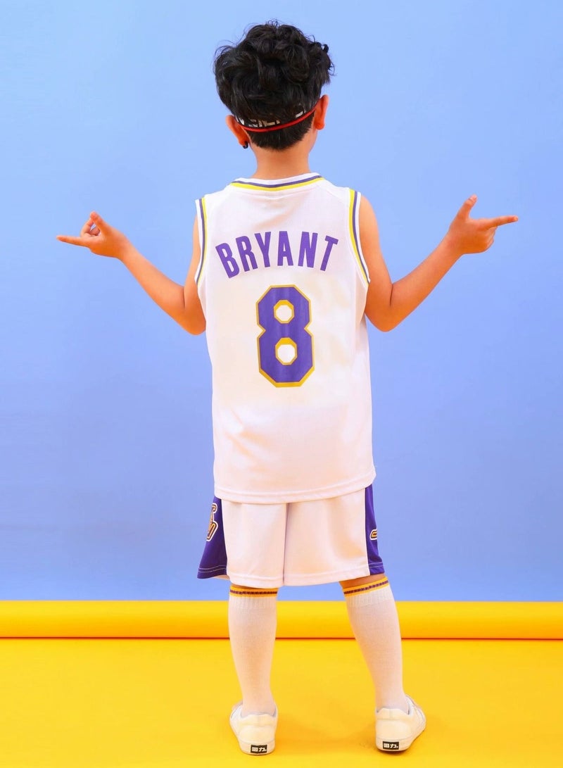 Generic Children's Jersey #8 Basketball Jersey, Sportswear Universal Sleeveless T-Shirt Shorts Jersey Set,Sports Suits Top+Shorts Set Kids Tracksuits  - Image 2