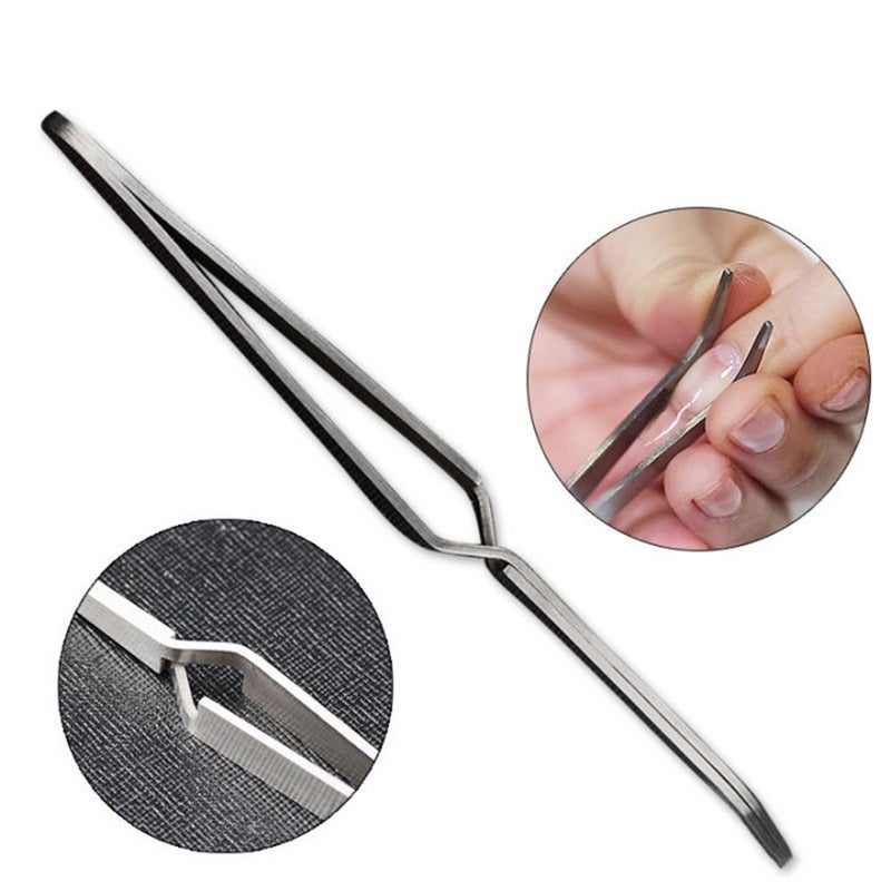 Nail Shaping Tweezers Stainless Steel Multifunctional Nail Clip C Curve Pincher Tool NAP01