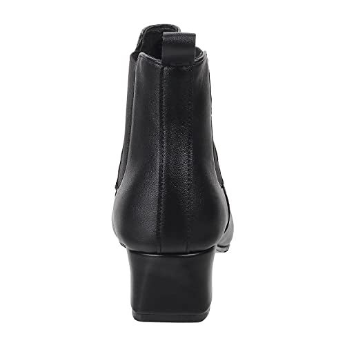 Metro Women Faux Leather Black Fashion Party Boots UK/8 EU/41 (31-85) - Image 4