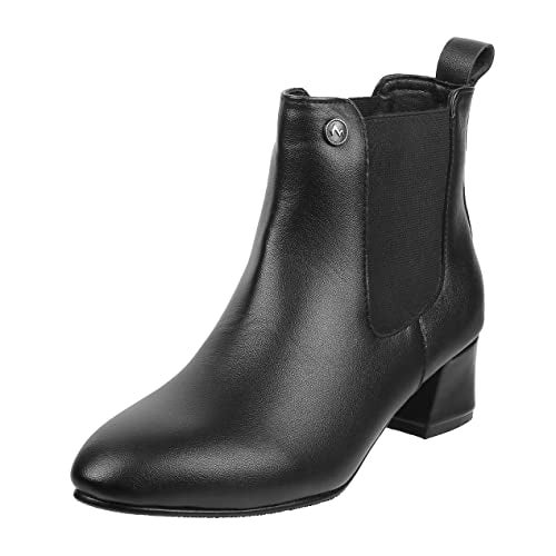 Metro Women Faux Leather Black Fashion Party Boots UK/8 EU/41 (31-85) - Image 1