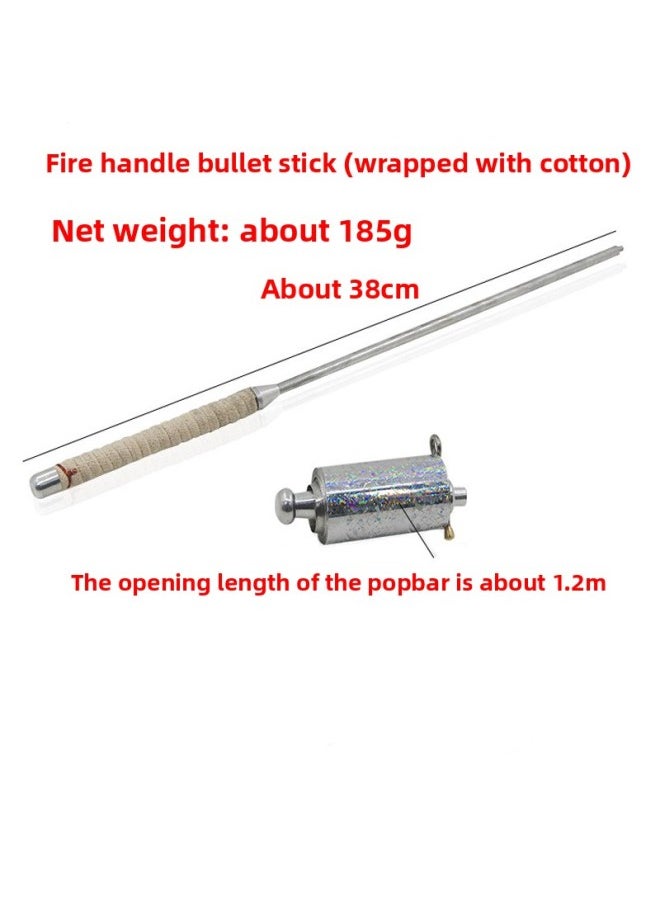Five-prong Torch Stick Silver Color Lingering Hole Flame Stick Stage Magic Props-Color:Silver Five-fork  - Image 5