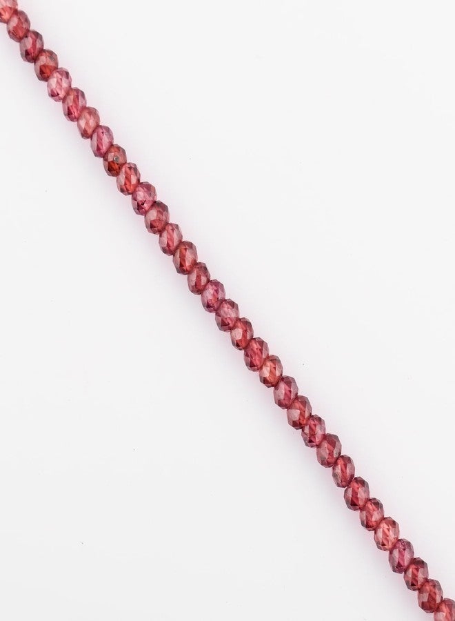 Yanara أساور حجر الغارنيت يانارا للنساء مجوهرات خرز للنساء حجر الميلاد لشهر يناير، كريستالات شفاء طاقة الشاكرات، سلسلة مطلية بالفضة بطول 8 بوصات - Image 4