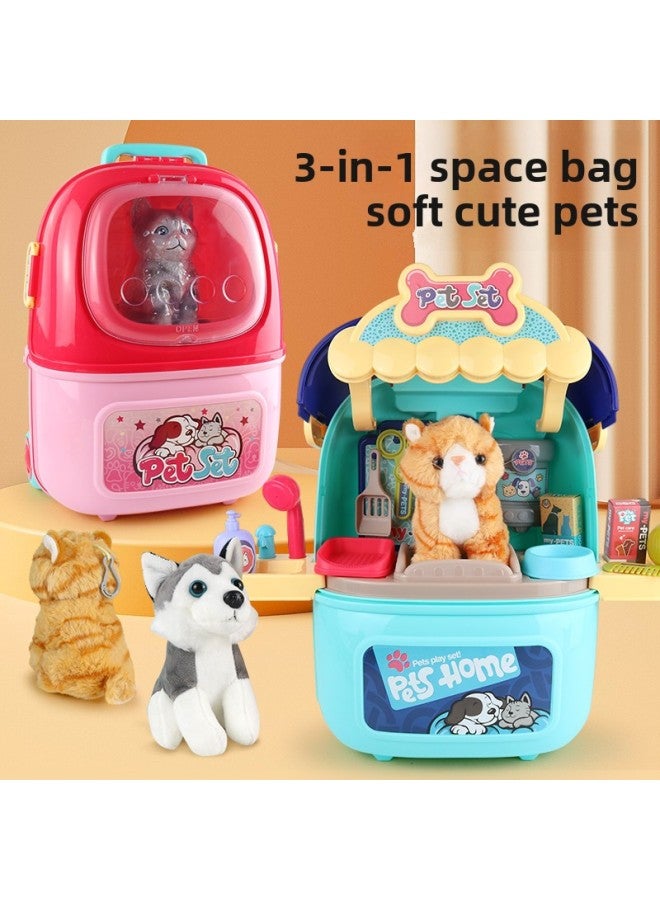 Trolley Case Play House Toys Makeup Tools Kitchen Medical Tools Plush Cat Puppy Children's Toys-Color:Medical Tools: (english Card Packaging) Xc183a - Image 3