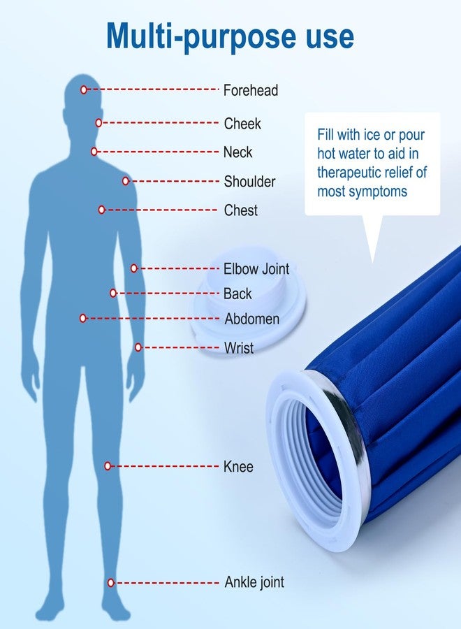 CJEBXRC Ice Bag for Injuries, Upgrade Ice Pack for Injuries, A Cold Pack That Can Relieve Pain in All Joints of The Body, Suitable for Every One of Our Loving Homes, Ice Bags 9 Inch, Blue - Image 2