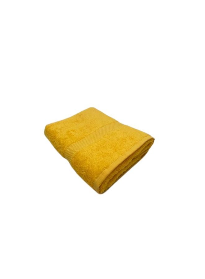 BYFT Gardenia (Yellow) Premium Hand Towel (50 x 100 Cm -Set of 1) 100% Cotton, Highly Absorbent and Ultrasoft Bath Linen with Diamond Dobby -550 Gsm - Image 2
