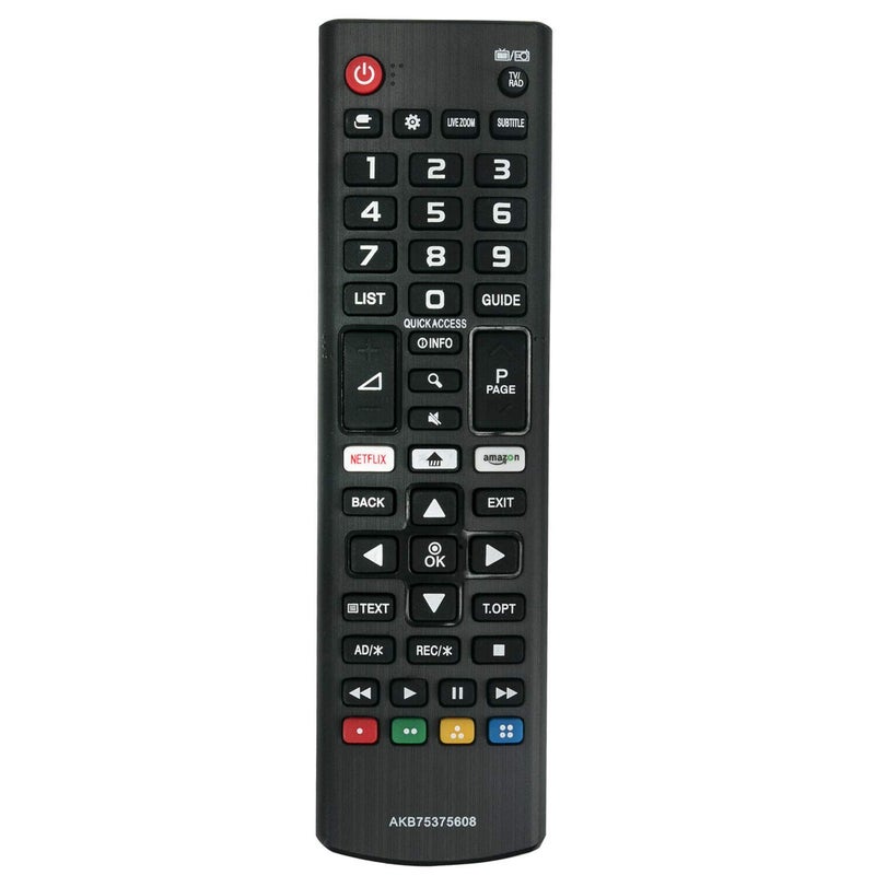 ELTRAZONE "New Remote Control AKB75375608 for LG 32LK61, 32LK62, 43LK59, 43LK61, 43UK63, 43UK64, 43UK65, 43UK67, 43UK69, 49UK63, 49UK64, 49UK75, 50UK64, 50UK65, 50UK67, 50UK69, 55SK80, 55UK64, 55UK65 TV – Includes Battery" - Image 1