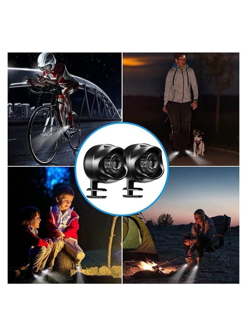 Y&D Shoes Light, 2 PCS Headlights for Clogs, Upgrade Rechargeable Croc Flashlight Attachment, Led Light Waterproof, Small Press Lights, Funny Charms Accessories Adults and Kids - Image 1