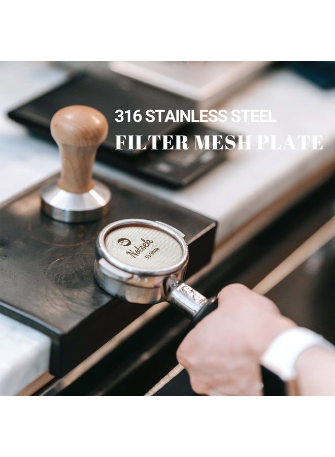 NOTSEK Puck Screen 54mm, Espresso Puck Screen for 54mm Portafilter, with Acrylic Storage Box, Resuable 1.7mm Thickness 150μm, 316L Stainless Steel, Coffee Filter Screen, Lower Shower Screen - Image 3
