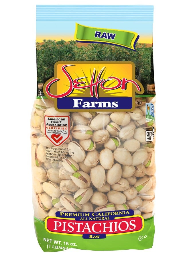 Setton Farms Pistachios Raw In-Shell 1 lb Bag (16 oz) - Image 1