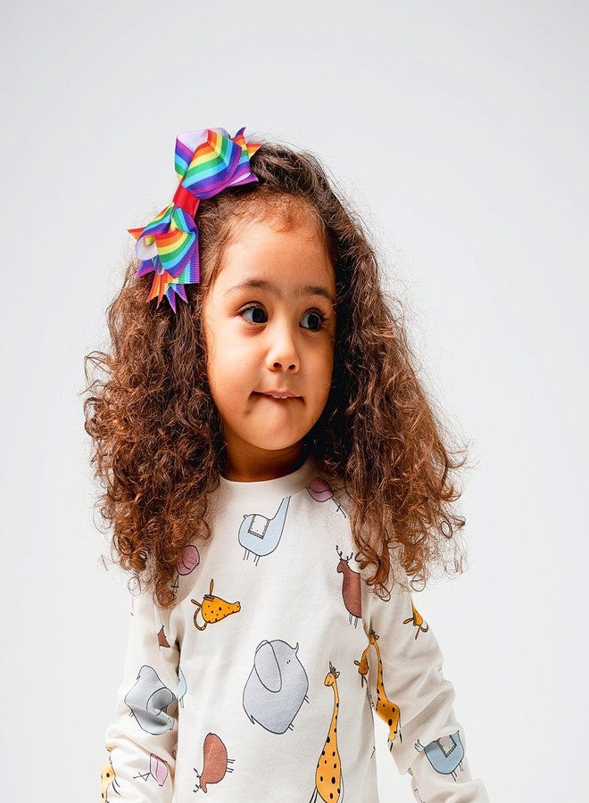 Doneace Rainbow Headband Gay Pride Day Hair Accessories for Girls Kids Ribbon Bow Head Bopper Rainbow Hairband LGBT Pride Decorations for Women Men Parade Party Decor Wedding Birthday 1PCS - Image 2
