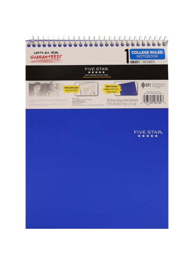 Five Star Steno Notebook 8.5 X 11 in 200 Pages (100 Sheets)
