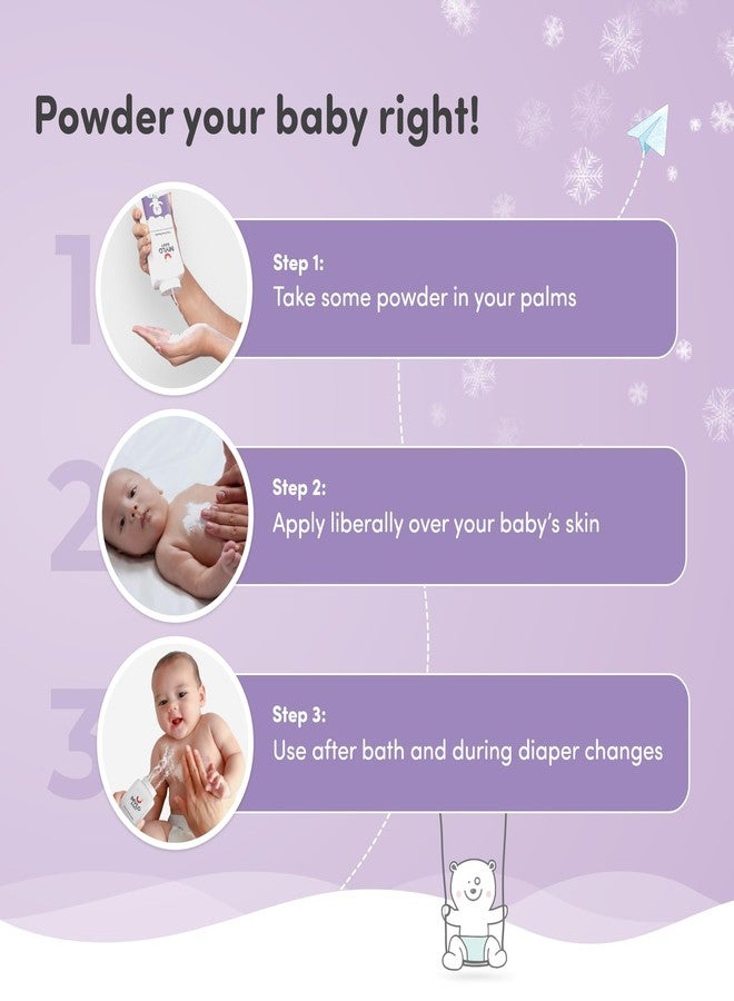 Mylo Care Talc-Free Baby Powder with Corn Starch | Made Safe Australia Certified | Absorbs Extra Oil, Relieves Itchiness & Softens Skin | Safe for All Skin Types (100g (Pack of 2)) - Image 4