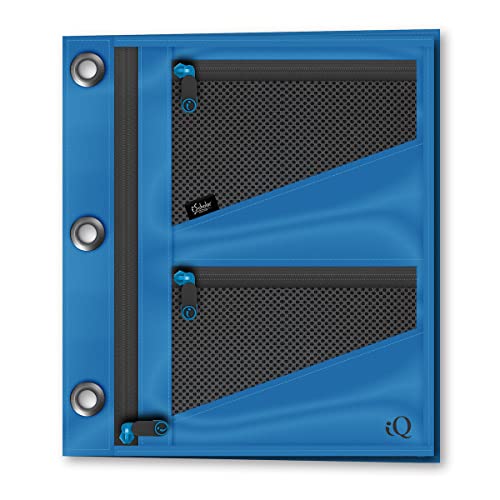 iScholar Jumbo Expandable Pencil Pouch, 3 Pockets, Color Will Vary (55035) - Image 1