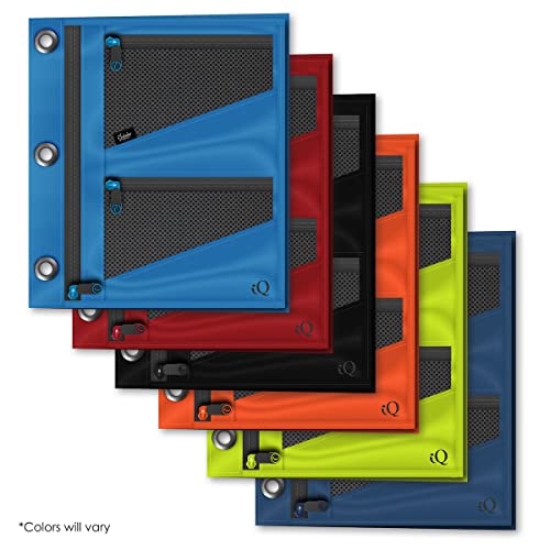 iScholar Jumbo Expandable Pencil Pouch, 3 Pockets, Color Will Vary (55035) - Image 2