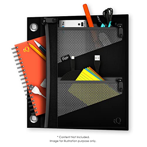 iScholar Jumbo Expandable Pencil Pouch, 3 Pockets, Color Will Vary (55035) - Image 3