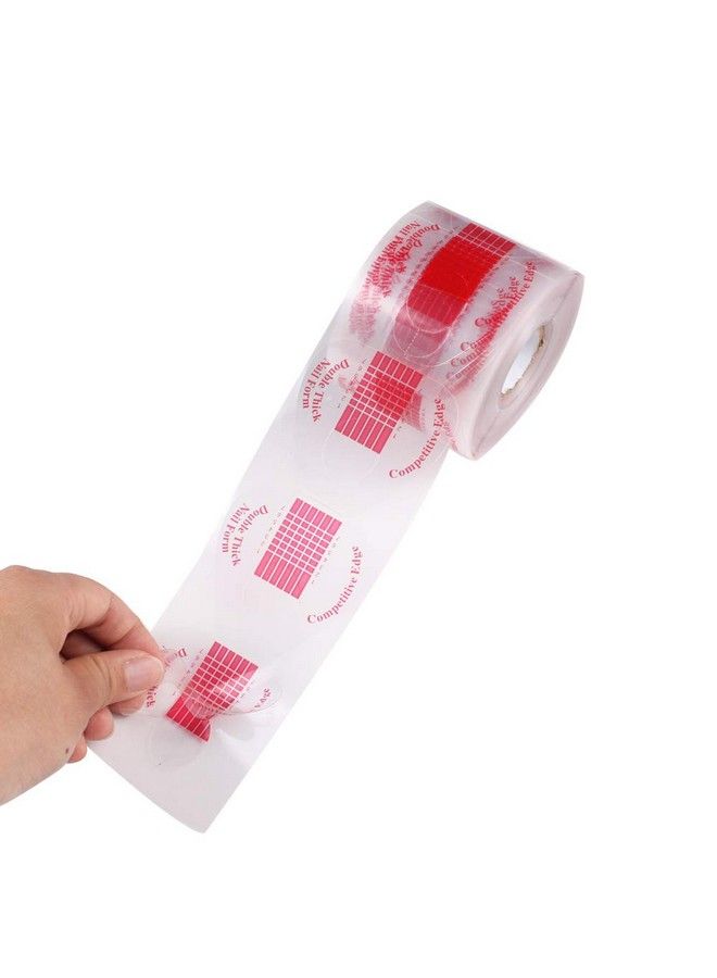 Beautyleader Beauty Leader 500 Pcs/Roll Nail Form Stickers Clear Nail Art Guide Form Acrylic Uv Gel Tips Extension (Cred) - Image 5