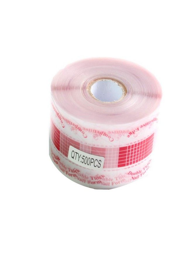 Beautyleader Beauty Leader 500 Pcs/Roll Nail Form Stickers Clear Nail Art Guide Form Acrylic Uv Gel Tips Extension (Cred) - Image 1