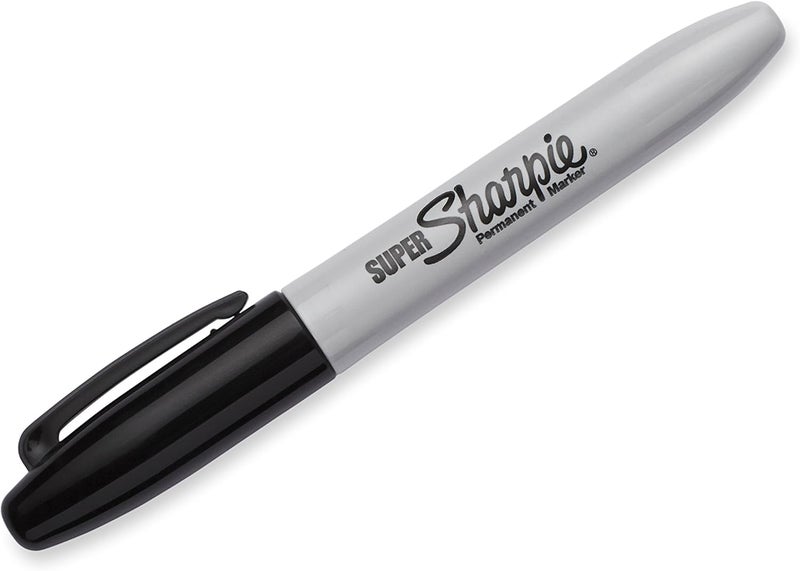 Sharpie Super Permanent Markers Fine Point Black 12 Count - Image 2