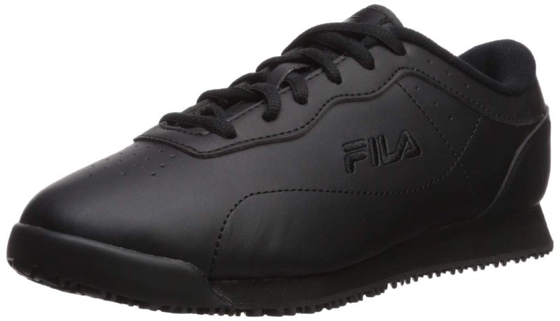 Fila Women's Memory Viable Slip Resistant Work Shoe Food Service, Black, 8 B US