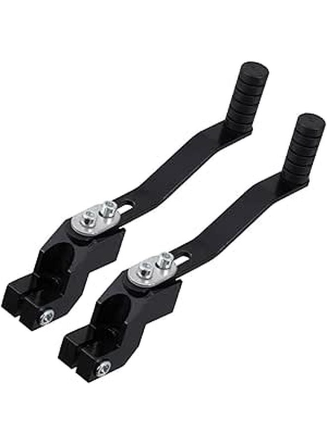 2Pcs Black CNC Aluminum Adjustable Motorcycle Gear Shifter Lever For Dirt Pit Bikes - Image 1