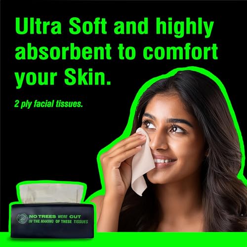 Beco Bamboo Facial Tissue Paper Box-Soft Pack | 200 pulls x 6 packs | Super Soft, Skin Friendly & Highly Absorbent Face Tissue Napkins | Car Tissues | 100% Natural & Ecofriendly | 2 ply-1200 Pulls - Image 2