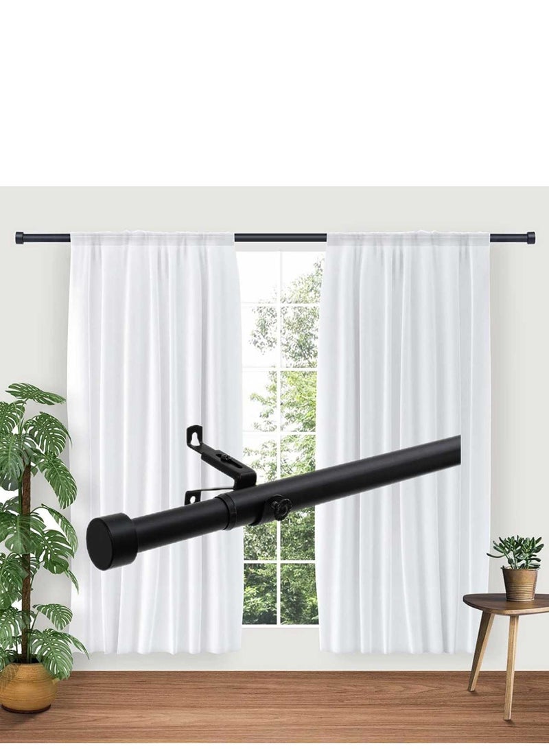 Heavy Duty Curtain Rods for Windows , 1 inch Diameter Long Curtain Rod with Brackets,Adjustable Curtain Rod for Living room,Bedroom - Image 5