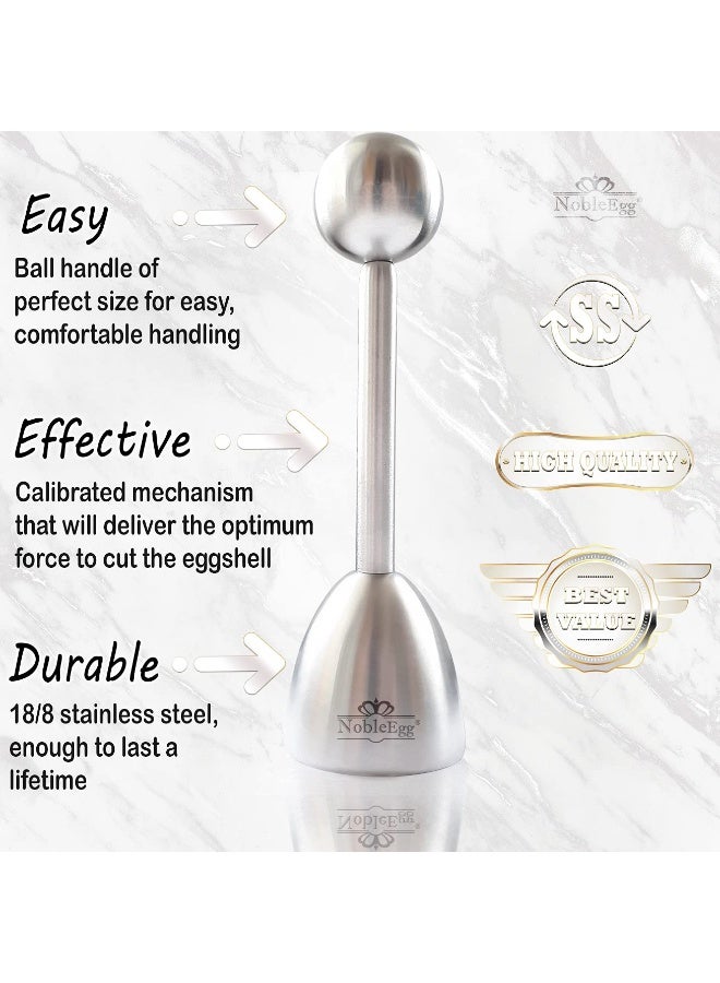 NobleEgg Egg Topper Opener Cracker Tool | Easily Cut and Remove the Top of Soft-Boiled Eggs - Image 5