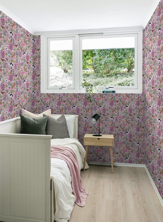 NuWallpaper Must Love Dogs Pink Peel and Stick Wallpaper, PFS6379 - Image 2
