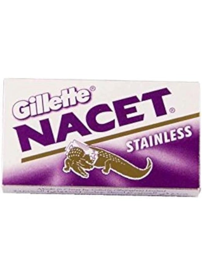 Gillette 100 NACET STAINLESS Double Edge Razor Blades - Image 4