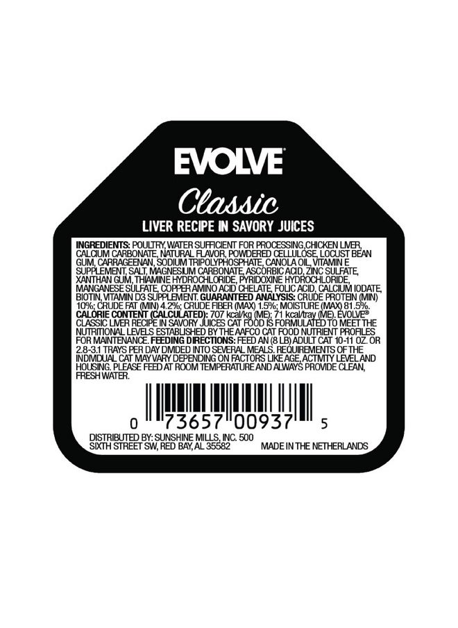 Evolve - Evolve Classic Crafted Meals Liver Recipe Cat Food (Pack of 15) - Image 1