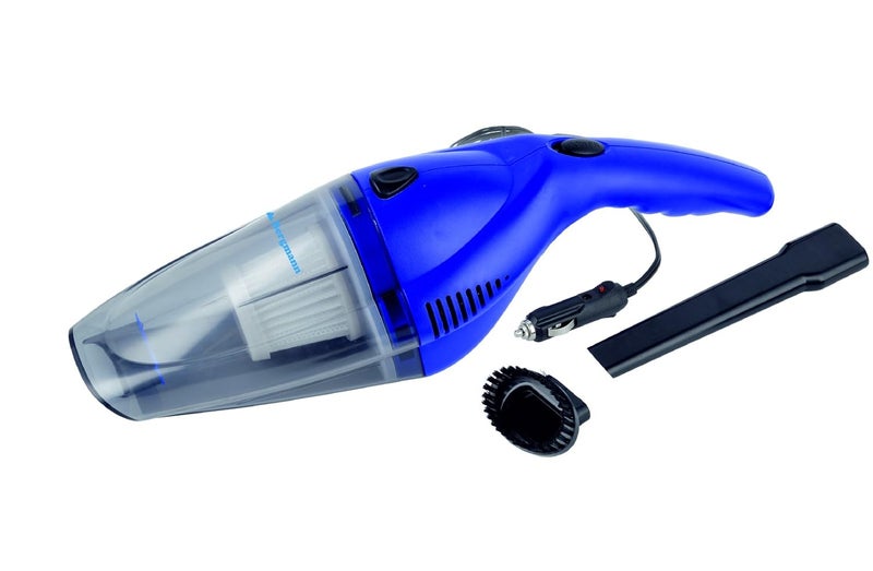 Bergmann Tornado Car Vacuum Cleaner|With Hepa Filter|Sleek Trendy Design|12V Dc,60W|3M Power Cord|Blue,40 Liter - Image 1