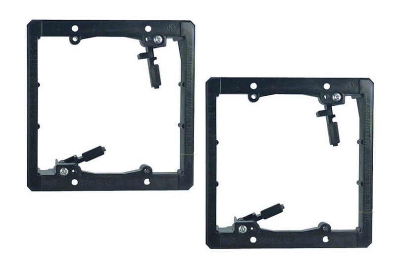 iMBAPrice IMBA-LV2-2 2-Gang Low Voltage Mounting Bracket for Drywall Outlet Cable Pass Through Wall Plates, Telephone Wires, Network Cable, HDMI, Speaker Wire, 2-Pack - Image 1