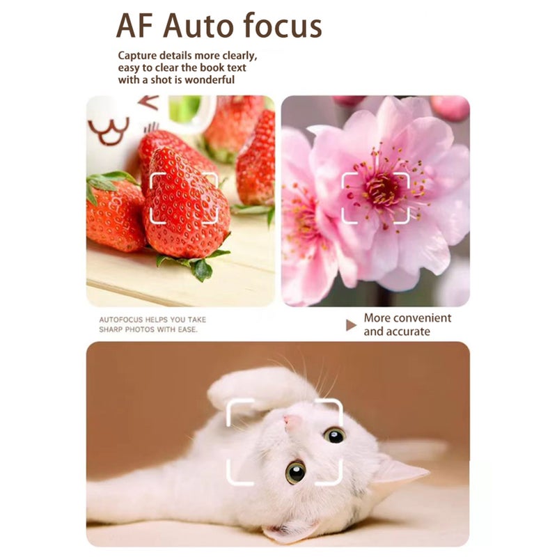 4K/30FPS Digital Camera 64MP Digital Video Camera 2.4 Inch Screen 18X Digital Zoom Built-in Battery Birthday Christmas Gift for Teens Students Friends - Image 4