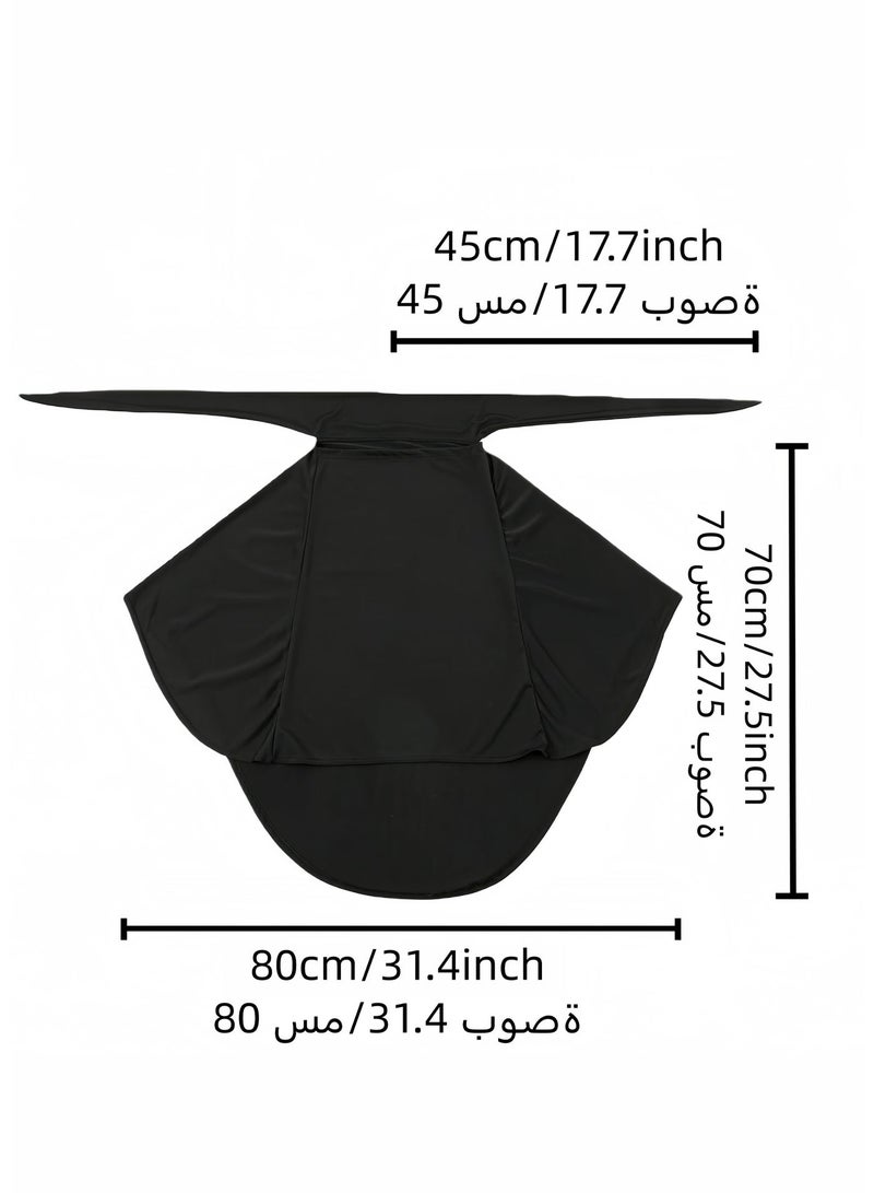 Women Hijab With Straps Pullover Extra Long Prayer Headscarf one Piece Chadors Arabia Body Cover Turban Islamic Middle East Full Cover Clothing - Image 5