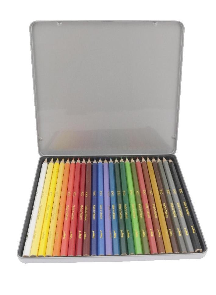 روكو طقم أقلام ألوان خشبية مكون من 24 قطعة متعدد الألوان - Image 3