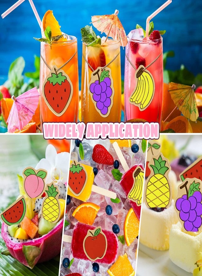 Rozer 8 Pcs Fruit Cookie Cutters with Plunger Stamps Set Christmas Fondant Cutter 3D Strawberry Apple Cherry Grape Banana Pineapple Watermelon Peach Biscuit Cookie Mold for DIY Funny Cake Baking - Image 3