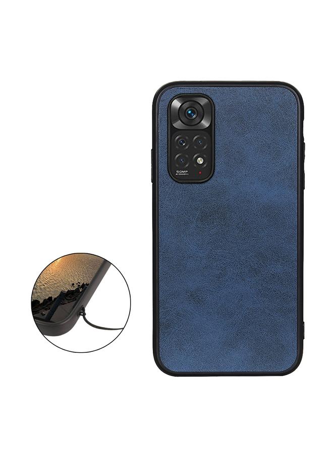 erorex Case For Xiaomi Redmi Note 11 4G Global / Note 11S Accurate Hole Two-color Calf Texture Shockproof Phone Case - Image 2
