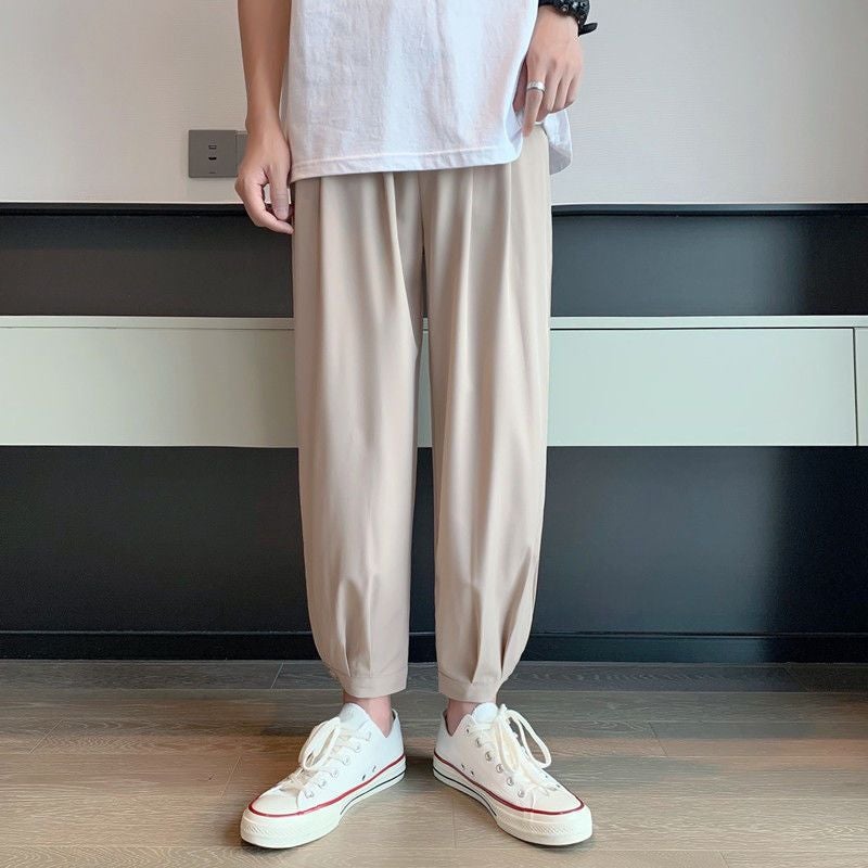 Boys Pants Loose Dipper Sense Handsome High-End Sense Sports Tie Pants High Street Trendy Brand Casual Pants Men'S Summer Thin - Image 5