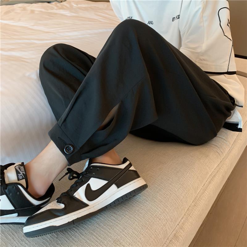 Boys Pants Loose Dipper Sense Handsome High-End Sense Sports Tie Pants High Street Trendy Brand Casual Pants Men'S Summer Thin - Image 2