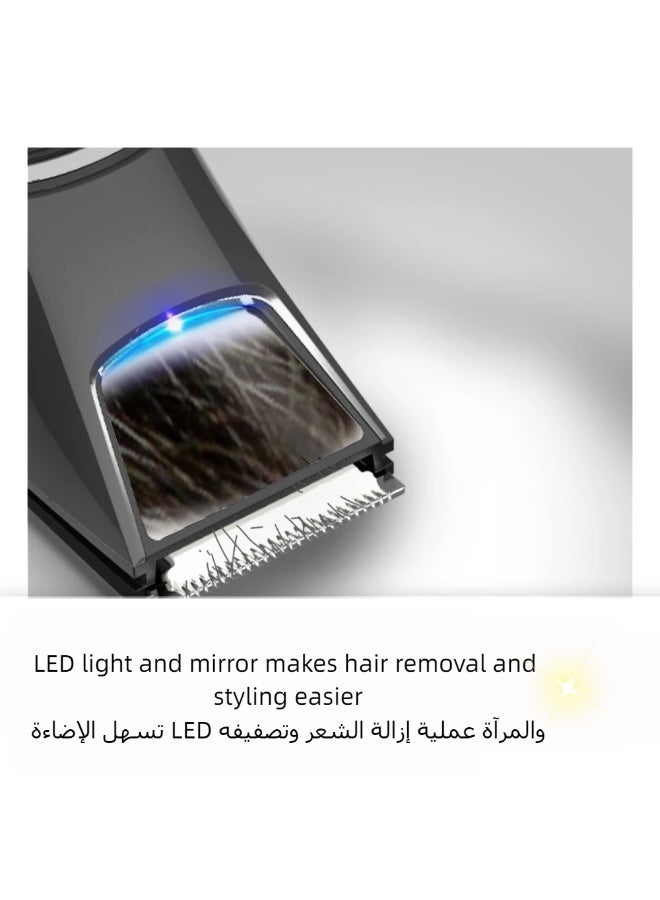 Body Trimmer for Men, Waterproof Wet/Dry Body Shaver,  Safe for Sensitive Groin & Body Area, Rechargeable Groomer with Ceramic Blade,Guide Combs, Light & Mirror - Image 4