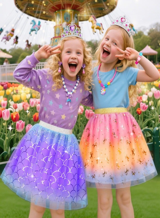 HAIMST Princess Dress Up Shoes Set, Girls Dress Up Toys, Jewelry Boutique Crown Necklace Earrings Rings Bracelet, Princess Dresses Role Pretend Play Gifts Princess Toys for Girls Aged 3 4 5 6 - Image 2