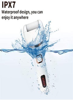 ULHYC Electric Foot File Callus Remover Rechargeable Pedicure Tools  Professional Foot Scraper With 3 Roller Heads  2 Speed  Smart Light and Digital Display for Removing Dead Skin and Calluses  - Image 5