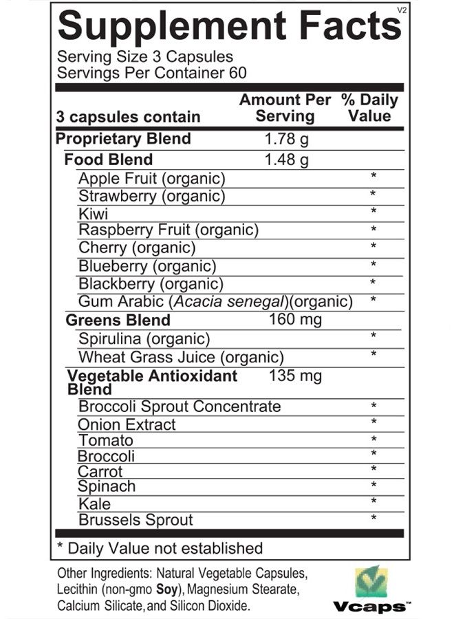 revive MD | Daily Greens | Provides Beneficial Nutrients from Fruits, Vegetables and Greens | Phytonutrients | Boosts Energy Levels in Men and Women |180 Capsules - Image 3