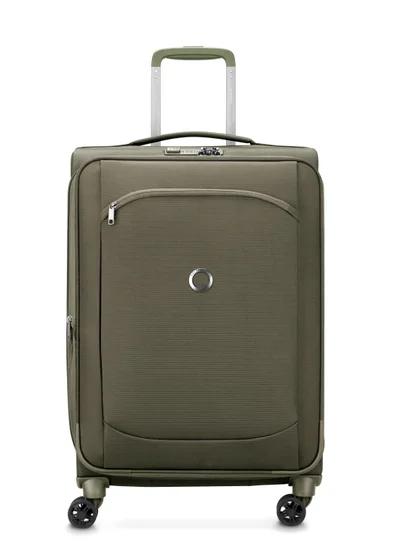 ديلسي _باريس Montmartre Air 2.0 68cm Softcase 4 Double Wheel Expandable Check-In Luggage Trolley Green