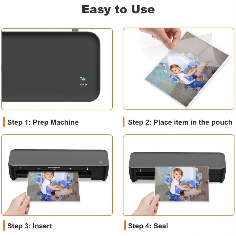 100 Pack 2 Mil Thermal Laminating Pouches 9 x 11.5 Inches Clear Plastic Letter Size Laminator Sheets - Image 5