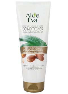 Aloe Eva Strengthening Hair Conditioner with Aloe Vera and Moroccan Argan Oil White 230ml  - Image 1