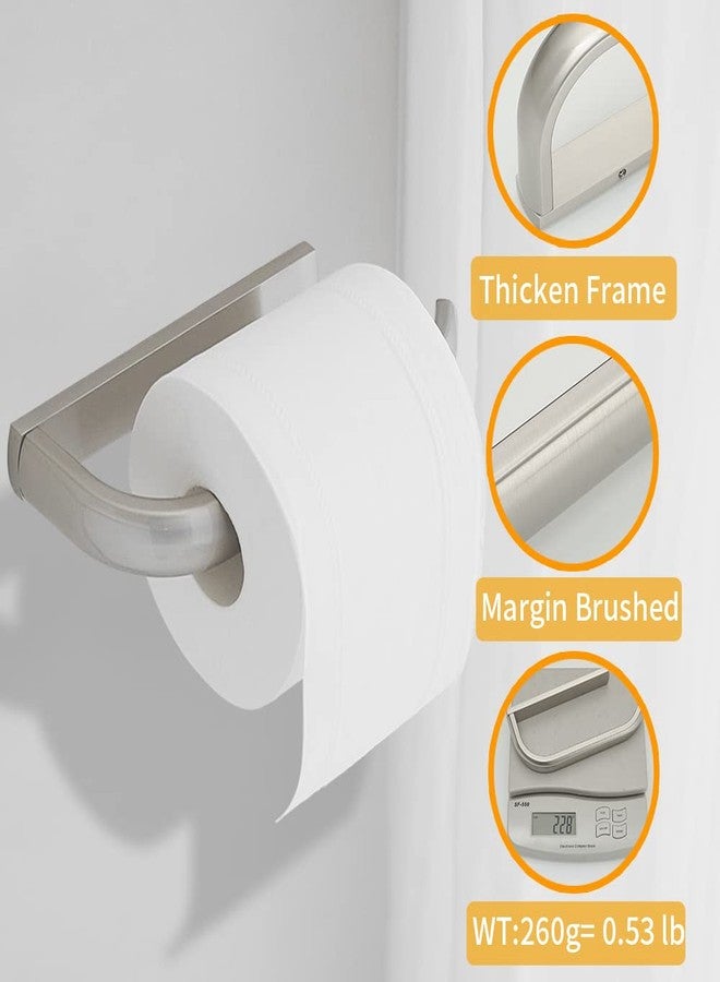 BESy Brass Toilet Tissue Paper Holder Brushed Nickel Bathroom Accessories Wall Mounted, Rust Protection - Image 5