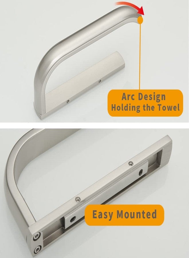 BESy Brass Toilet Tissue Paper Holder Brushed Nickel Bathroom Accessories Wall Mounted, Rust Protection - Image 4