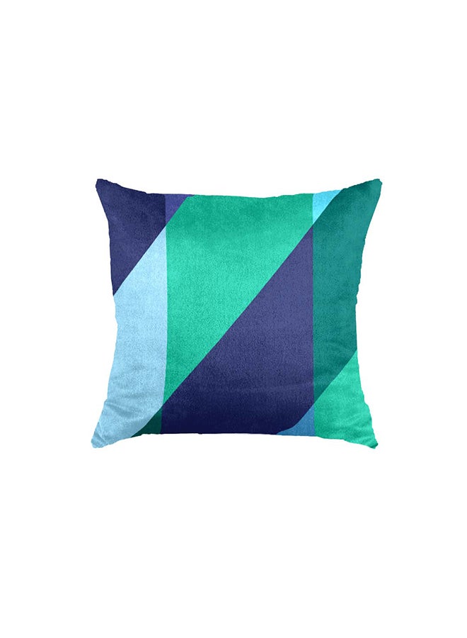 RIZARIES Super Soft Teal Mist Geo Throw Cushion - Image 1