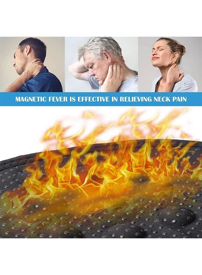 Loquat 3Pcs Self Heating Neck Brace Magnetic Thermal Neck Wrap for Arthritis Migraine Headaches Shoulders Back Spinal Pain Relief Therapy Adjustable - Image 5
